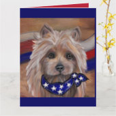  AUSTRALIAN TERRIËR   KAART (Gele Bloem)