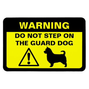 Australian Terrier (lange staart) Waakhond Waarsch Magneet