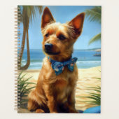 Australian Terrier On Beach hondenliefhebber zomer Planner (Voorkant)