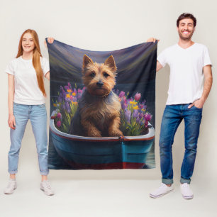 Australian Terrier op Paddle: Een Schilderachtig a Fleece Deken