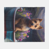Australian Terrier op Paddle: Een Schilderachtig a Fleece Deken (Voorkant (Horizontaal))