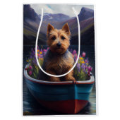 Australian Terrier op Paddle: Een Schilderachtig a Medium Cadeauzakje (Voorkant)