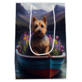 Australian Terrier op Paddle: Een Schilderachtig a Medium Cadeauzakje (Achterkant)