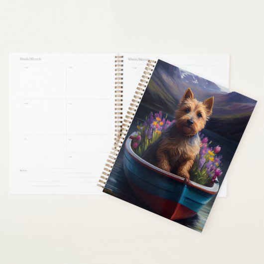 Australian Terrier op Paddle: Een Schilderachtig a Planner (Display)