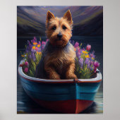 Australian Terrier op Paddle: Een Schilderachtig a Poster (Voorkant)