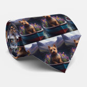 Australian Terrier op Paddle: Een Schilderachtig a Stropdas (Opgerold)