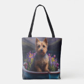 Australian Terrier op Paddle: Een Schilderachtig a Tote Bag (Achterkant)