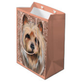 AUSTRALIAN TERRIER T-Shirt Medium Cadeauzakje (Achterkant Gekanteld)