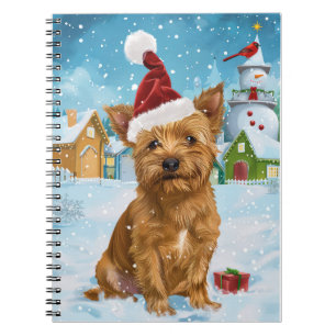Australian Terrier Winter Wonderland Kerstmis Notitieboek