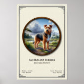 Australian Terrier Zoology Series Poster (Voorkant)