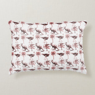 Australian Toile Luxe Vintage Kangoeroe & Struis Accent Kussen