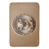 Australian Tree Hugger: Koala Beer Houtprint Badmat (Voorkant Verticaal)
