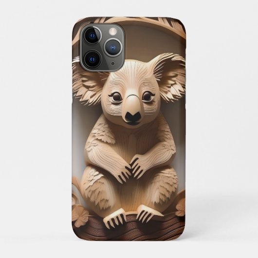 Australian Tree Hugger: Koala Beer Houtprint Case-Mate iPhone Case (Achterkant)