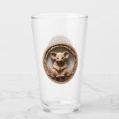 Australian Tree Hugger: Koala Beer Houtprint Glas (Achterkant)