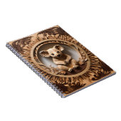 Australian Tree Hugger: Koala Beer Houtprint Notitieboek (Rechterzijde)