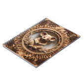 Australian Tree Hugger: Koala Beer Houtprint Notitieboek (Linkerzijde)