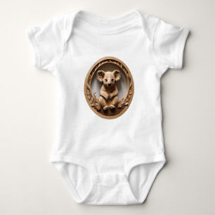 Australian Tree Hugger: Koala Beer Houtprint Romper