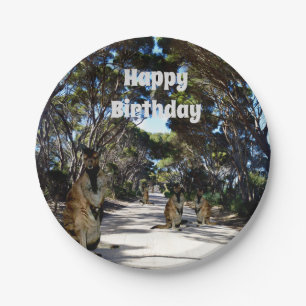 Australian Wallaby Road, Paper Borden Papieren Bordje