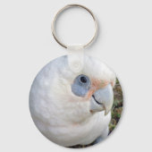 Australian White Cockato, Keyring Sleutelhanger (Achterkant)