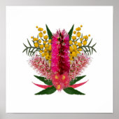Australian Wild Flowers Bouquet Poster (Voorkant)