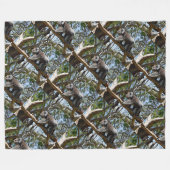 Australian Wild Koala in gum Trees Fleece Deken (Voorkant (Horizontaal))