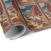 Australian Wild Lizard Wildlife Scene Cadeaupapier (Rol Hoek)