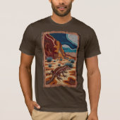 Australian Wild Lizard Wildlife Scene T-shirt (Voorkant)