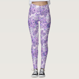 Australian Wildflower Garden Leggings