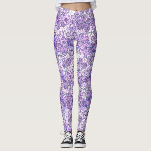Australian Wildflower Garden Leggings
