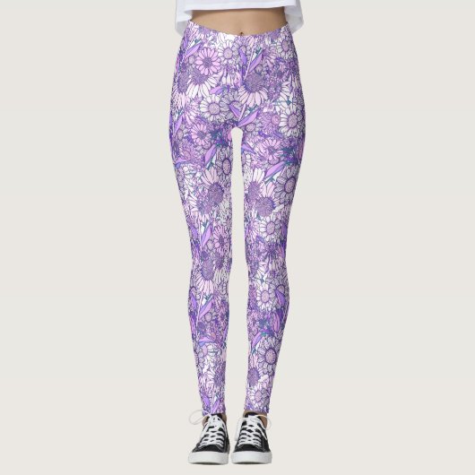 Australian Wildflower Garden Leggings (Voorkant)