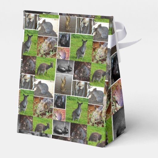 Australian Wildlife Afbeelding Collage Bedankdoosjes (Achterkant)