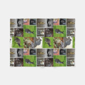 Australian Wildlife Collage Fleece Deken (Voorkant (Horizontaal))