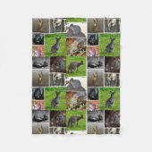 Australian Wildlife Collage Fleece Deken (Voorkant)