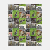 Australian Wildlife Collage Fleece Deken (Voorkant)