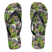 Australian Wildlife Collage Teenslippers (Voetbed)