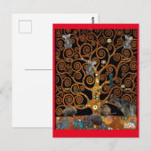 Australian Wildlife in Tree of Life, Klimt parody, Briefkaart (Voorkant / Achterkant)