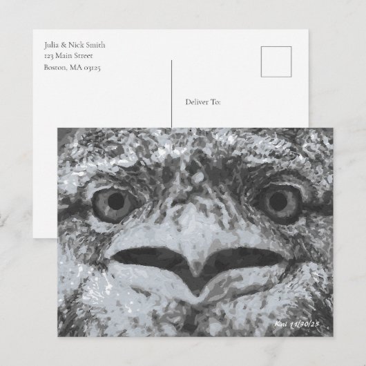 Australian Wildlife, Nature's Curmudgeon, Animal Briefkaart (Voorkant / Achterkant)