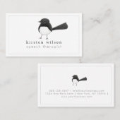 Australian Willie Wagtail Bird - Custom Visitekaartje (Voorkant / Achterkant)