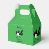 Australian Willie Wagtail cartoon Bedankdoosjes (Achterkant)