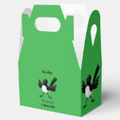 Australian Willie Wagtail cartoon Bedankdoosjes (Geopend)