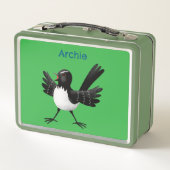 Australian Willie Wagtail cartoon gepersonaliseerd (Achterkant)