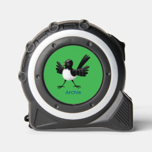 Australian Willie Wagtail cartoon gepersonaliseerd Rolmaat