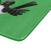 Australian Willie Wagtail cartoon gepersonaliseerd Snijplank (Hoek)