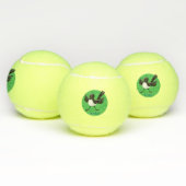 Australian Willie Wagtail cartoon gepersonaliseerd Tennisballen (Multi)