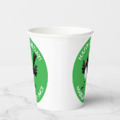 Australian Willie Wagtail cartoon Papieren Bekers (Rechts)