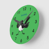 Australian Willie Wagtail cartoon Ronde Klok (Hoek)