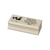 Australian Willie Wagtail cartoon Rubberstempel (Stempel)