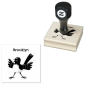 Australian Willie Wagtail cartoon Rubberstempel (Gestempeld)