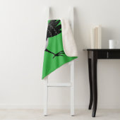 Australian Willie Wagtail cartoon Sherpa Deken (In situ)