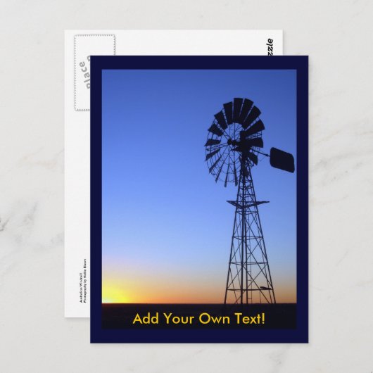 Australian Windmill Briefkaart (Voorkant / Achterkant)